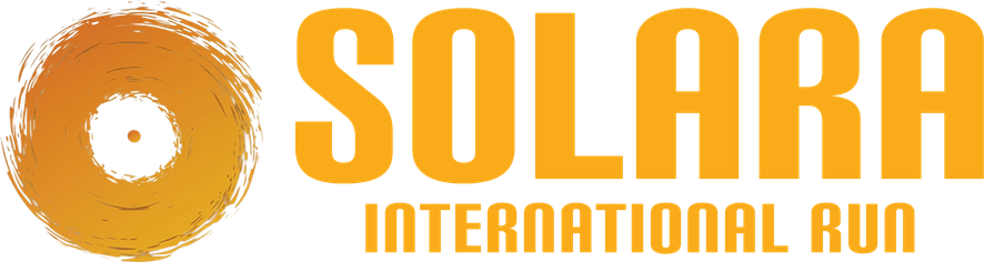 SOLARA International Run — official logo with centre-dot sun ring